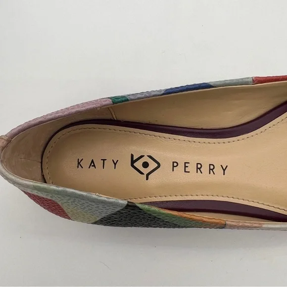KATY PERRY The Sister Multicolor Stingray Embossed Flats - Sz 7 - Picture 8 of 9